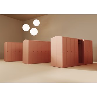 Skolskåp Novis sluttande tak 1:3 B120