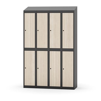 Skolskåp Novis sluttande tak 2:4 B120