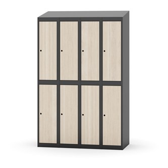 Skolskåp Novis sluttande tak 2:4 B120