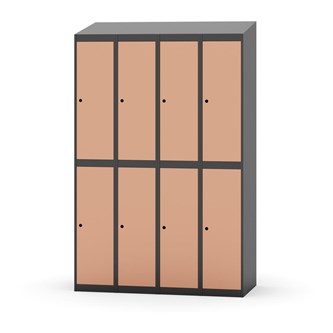 Skolskåp Novis sluttande tak 2:4 B120