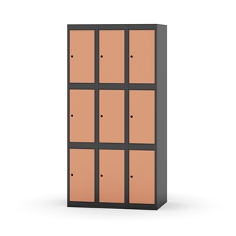 Skolskåp Novis plant tak 3:3 B90