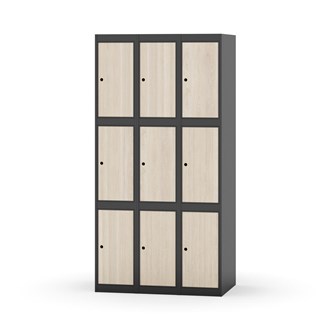 Skolskåp Novis plant tak 3:3 B90