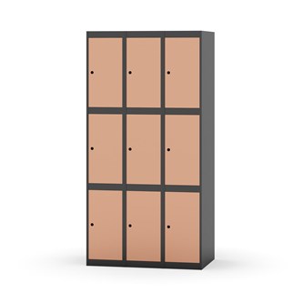 Skolskåp Novis plant tak 3:3 B90