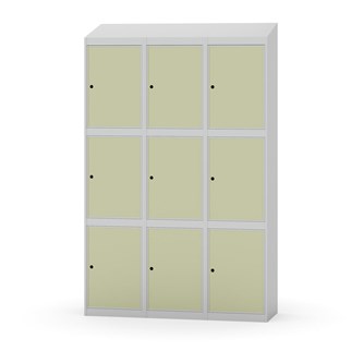 Skolskåp Novis sluttande tak 3:3 B120