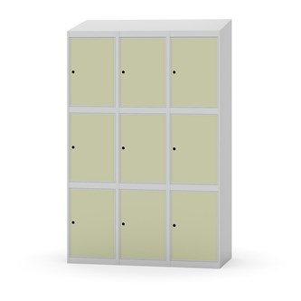 Skolskåp Novis sluttande tak 3:3 B120