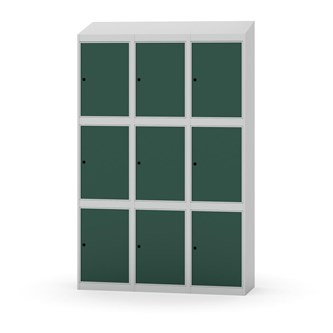 Skolskåp Novis sluttande tak 3:3 B120