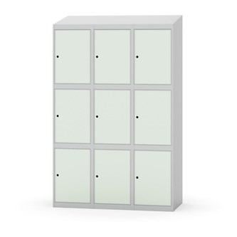 Skolskåp Novis sluttande tak 3:3 B120