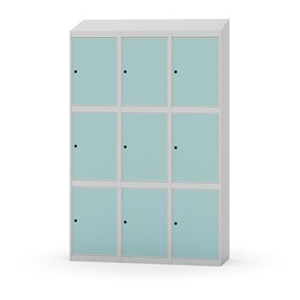 Skolskåp Novis sluttande tak 3:3 B120