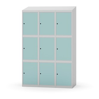 Skolskåp Novis sluttande tak 3:3 B120