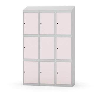 Skolskåp Novis sluttande tak 3:3 B120