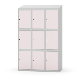 Skolskåp Novis sluttande tak 3:3 B120