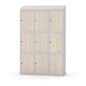 Skolskåp Novis sluttande tak 3:3 B120