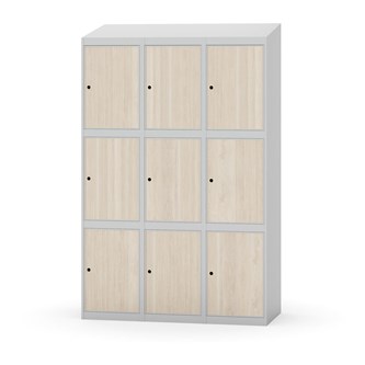 Skolskåp Novis sluttande tak 3:3 B120