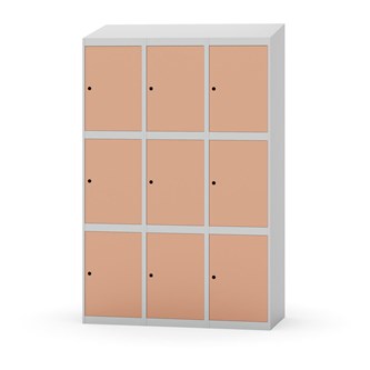 Skolskåp Novis sluttande tak 3:3 B120