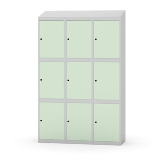 Skolskåp Novis sluttande tak 3:3 B120