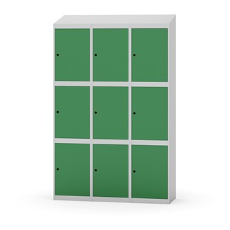 Skolskåp Novis sluttande tak 3:3 B120