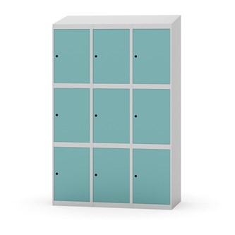 Skolskåp Novis sluttande tak 3:3 B120