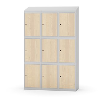 Skolskåp Novis sluttande tak 3:3 B120