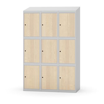 Skolskåp Novis sluttande tak 3:3 B120