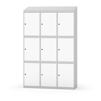 Skolskåp Novis sluttande tak 3:3 B120