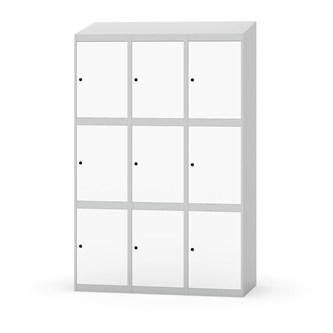 Skolskåp Novis sluttande tak 3:3 B120