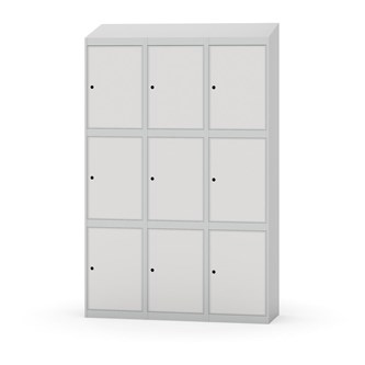 Skolskåp Novis sluttande tak 3:3 B120