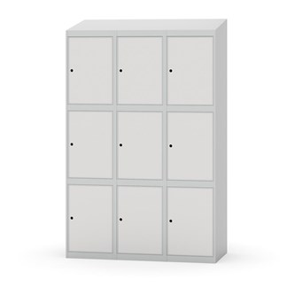 Skolskåp Novis sluttande tak 3:3 B120