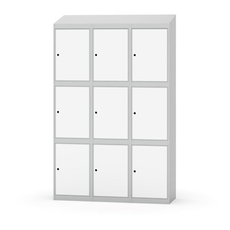 Skolskåp Novis sluttande tak 3:3 B120