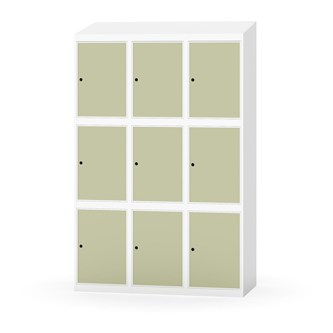 Skolskåp Novis sluttande tak 3:3 B120