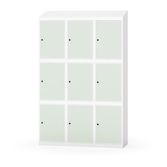 Skolskåp Novis sluttande tak 3:3 B120