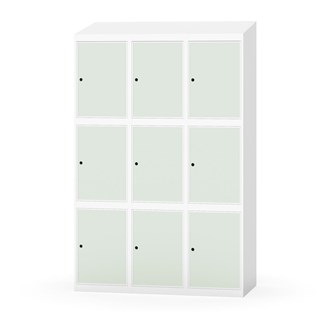 Skolskåp Novis sluttande tak 3:3 B120