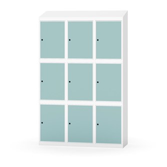 Skolskåp Novis sluttande tak 3:3 B120