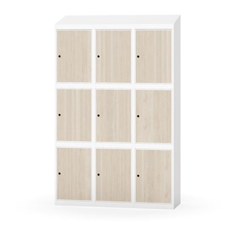 Skolskåp Novis sluttande tak 3:3 B120