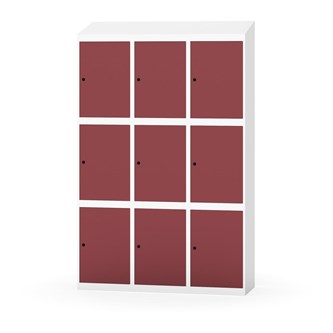 Skolskåp Novis sluttande tak 3:3 B120