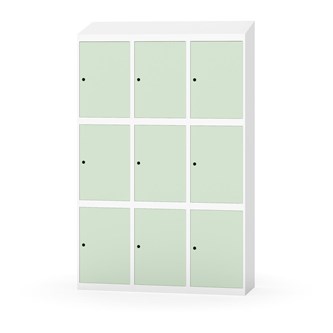 Skolskåp Novis sluttande tak 3:3 B120