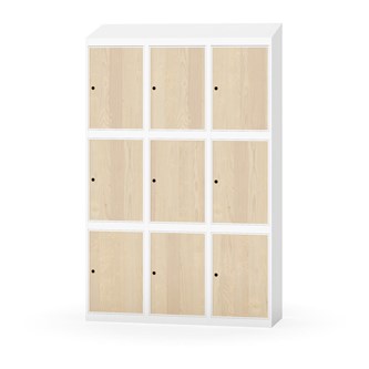 Skolskåp Novis sluttande tak 3:3 B120