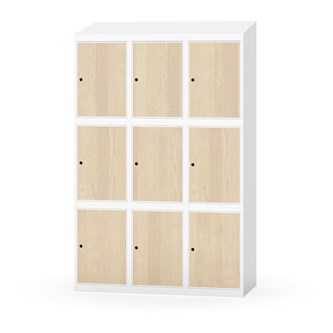 Skolskåp Novis sluttande tak 3:3 B120