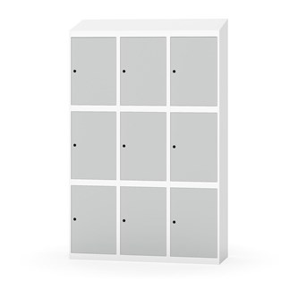 Skolskåp Novis sluttande tak 3:3 B120