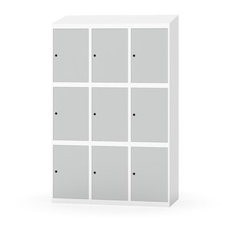 Skolskåp Novis sluttande tak 3:3 B120