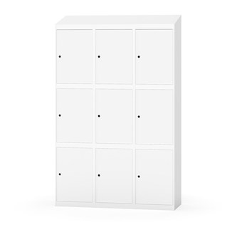 Skolskåp Novis sluttande tak 3:3 B120