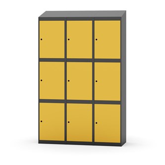 Skolskåp Novis sluttande tak 3:3 B120