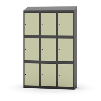 Skolskåp Novis sluttande tak 3:3 B120