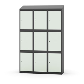 Skolskåp Novis sluttande tak 3:3 B120