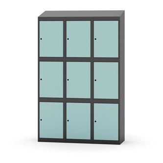 Skolskåp Novis sluttande tak 3:3 B120