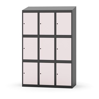 Skolskåp Novis sluttande tak 3:3 B120