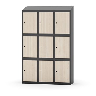 Skolskåp Novis sluttande tak 3:3 B120