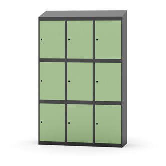 Skolskåp Novis sluttande tak 3:3 B120