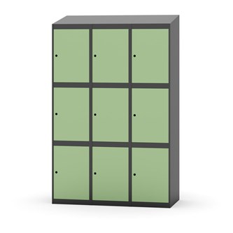 Skolskåp Novis sluttande tak 3:3 B120