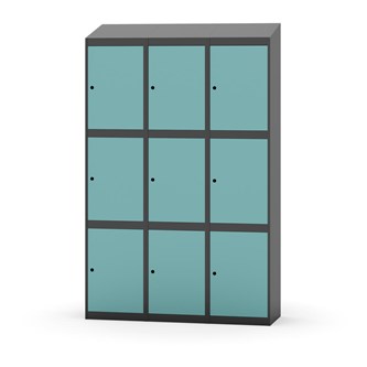 Skolskåp Novis sluttande tak 3:3 B120