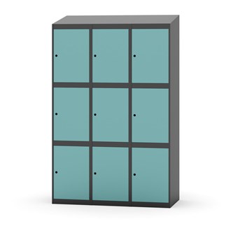 Skolskåp Novis sluttande tak 3:3 B120